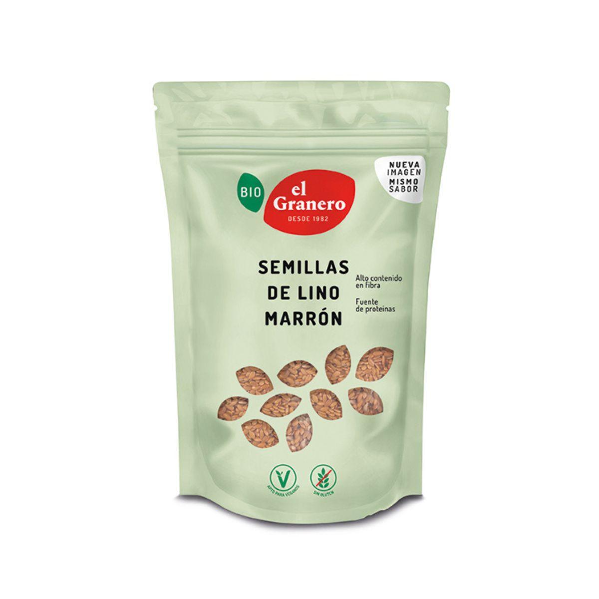 Graines de lin brun bio El Granero 400 g