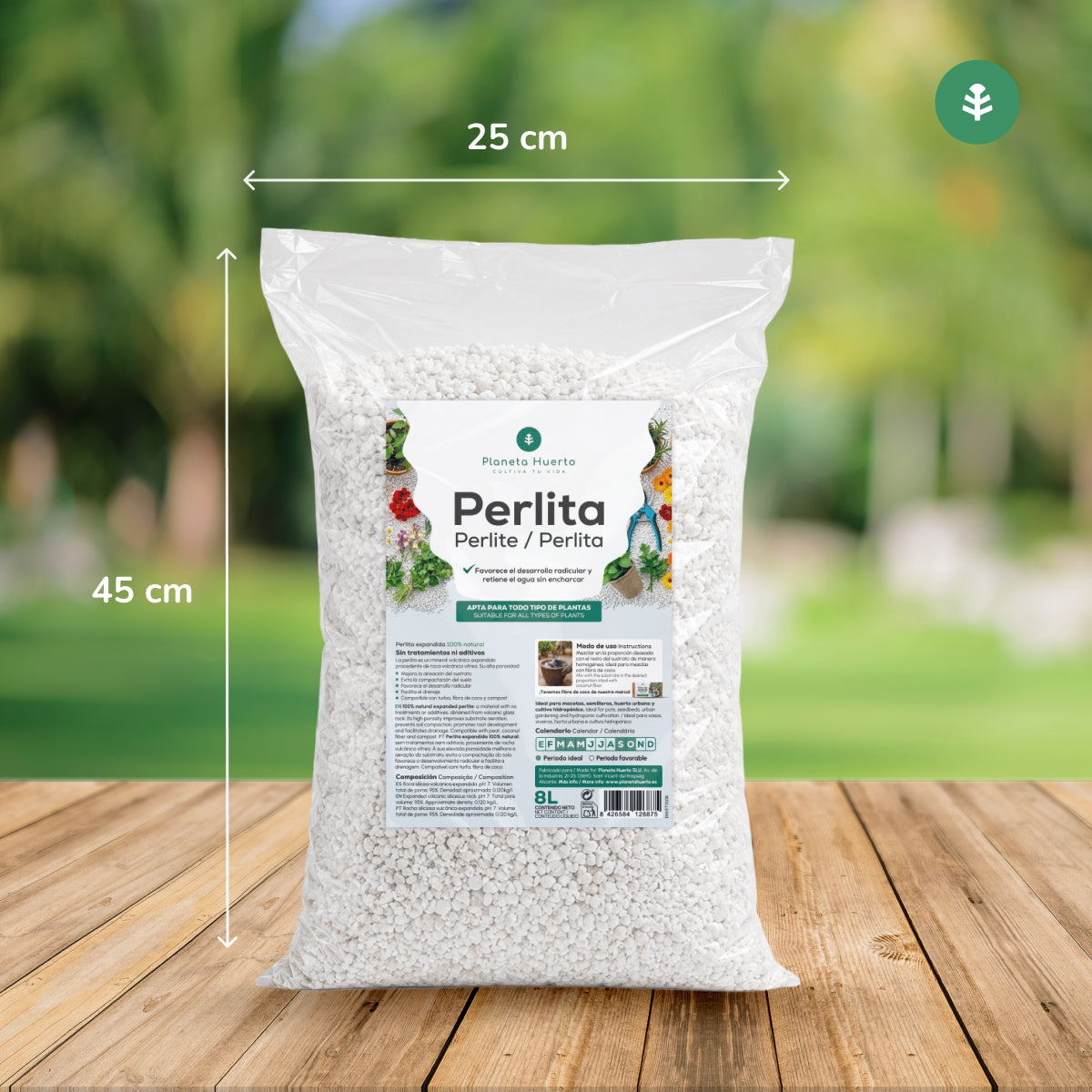 Förpackning 2xPerlite Planeta Huerto 8 liter