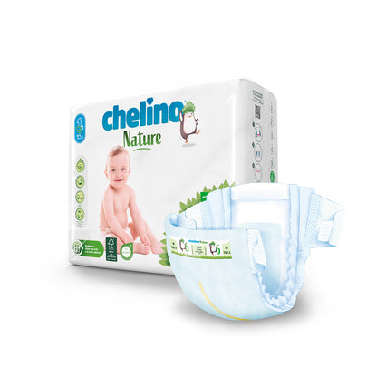 Pieluchy T6 17-28 kg Chelino Nature 27 sztuk