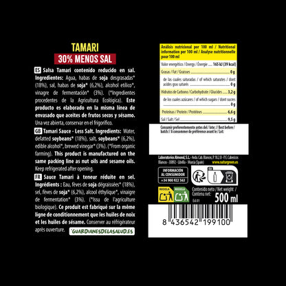 Tamari med reducerat saltinnehåll Bio NaturGreen 500 ml