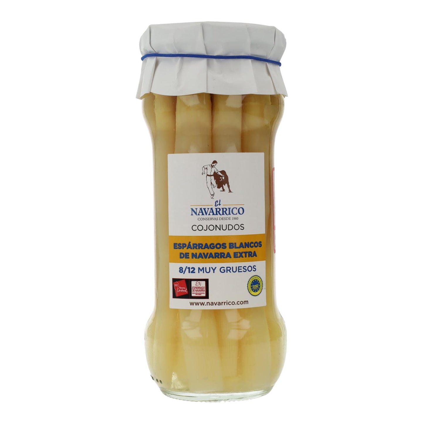 Szparagi z Navarry D.O. w słoiku El Navarrico 370 ml 8/12