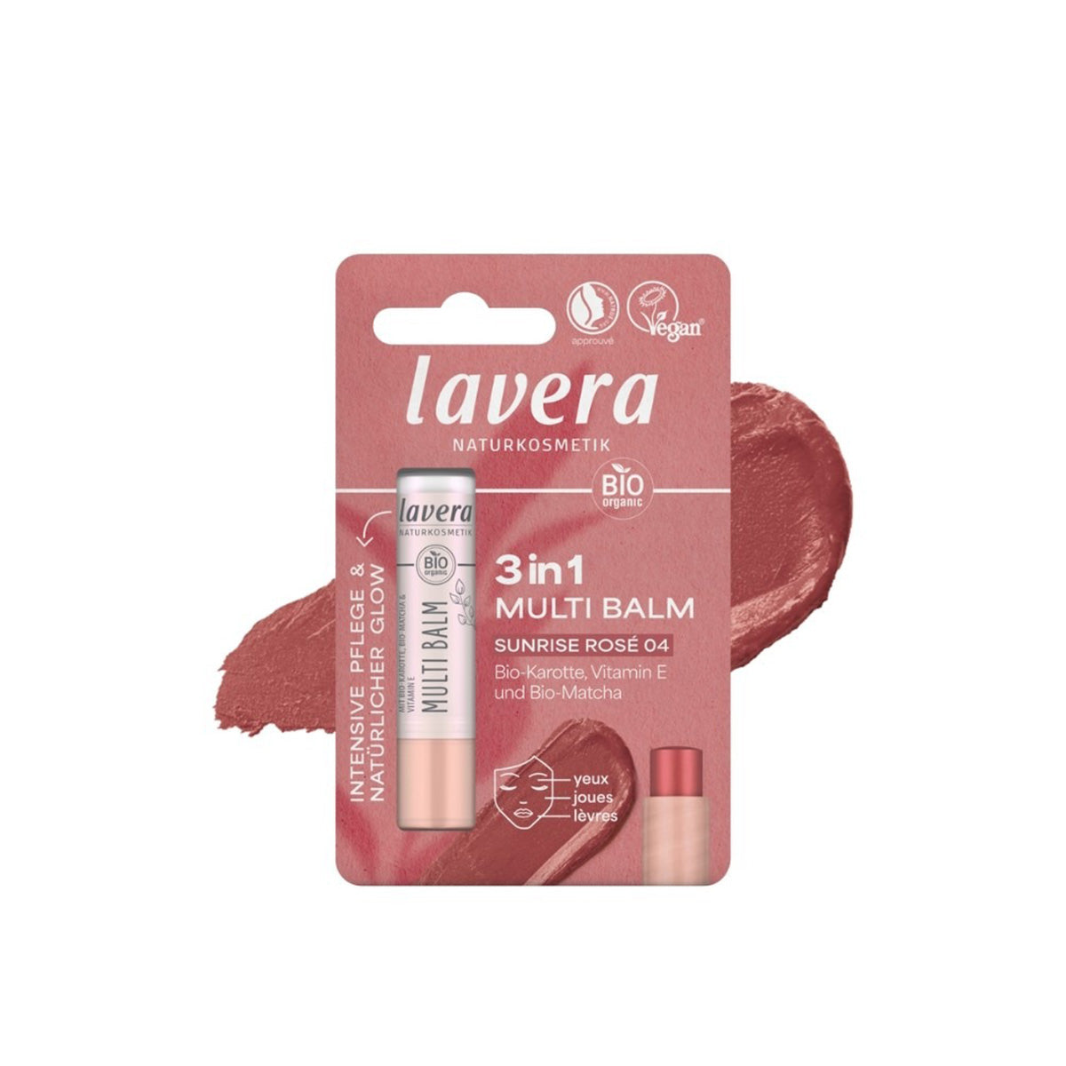 Balsam wielofunkcyjny Blister 04 Sunrise Rose Lavera LAVERA, 4,9 g