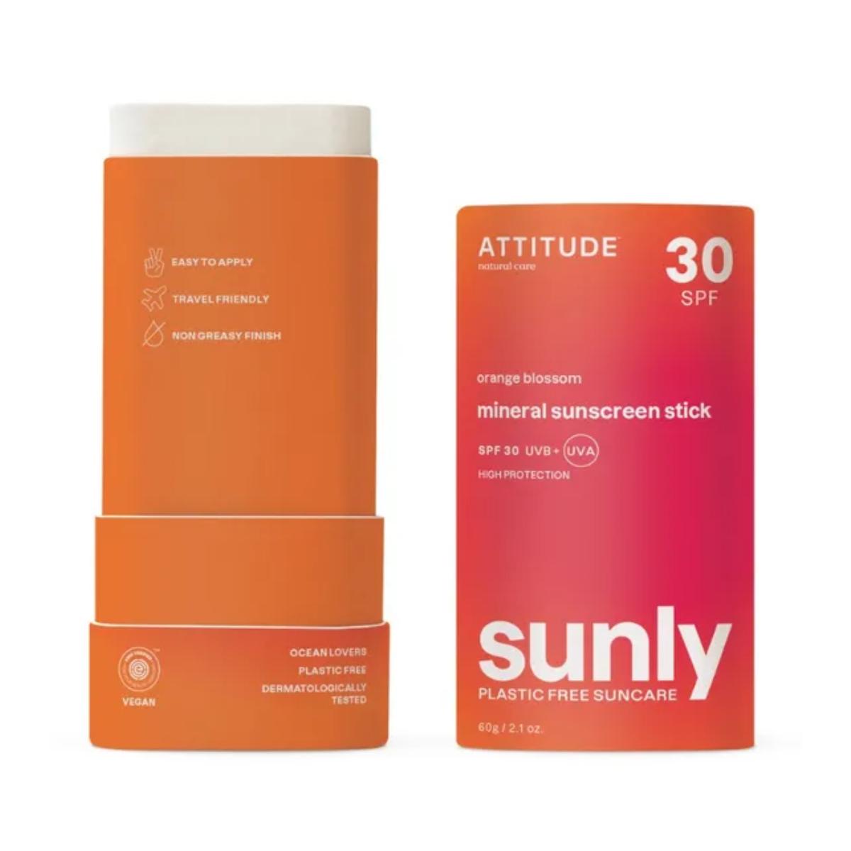 Zonnebrandstick met sinaasappelbloesem 30 SPF Attitude 60 g