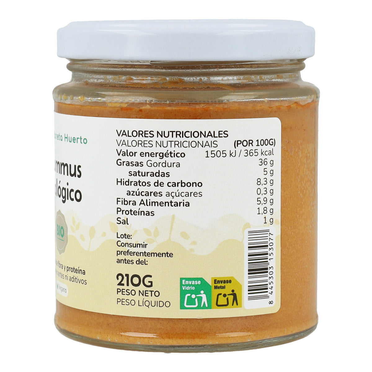 Houmous ECO Planeta Huerto 210 g