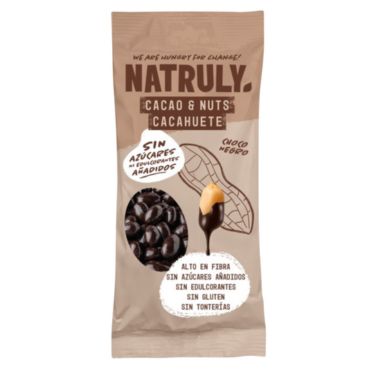 Cacao&Nuts mörk choklad, Natruly, 50 g