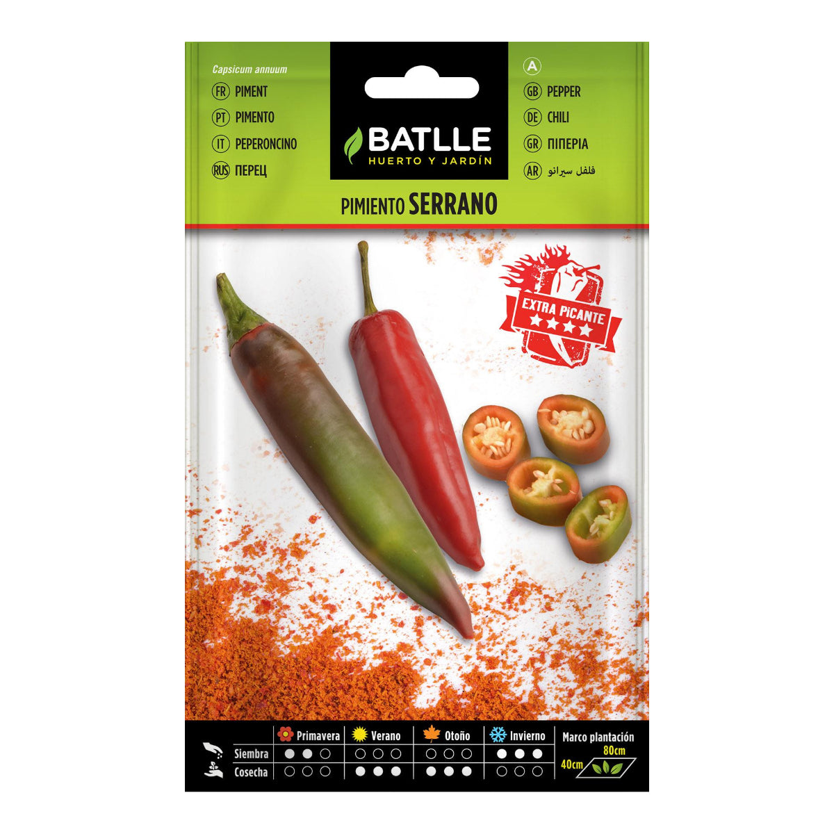 Semi di peperone Serrano Batlle