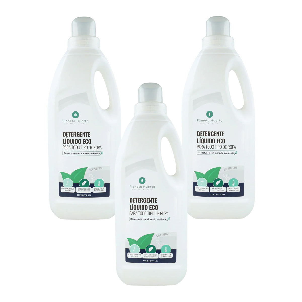 Pak 3xLiquid Wasmiddel ECO Ongeparfumeerd Planet Orchard 1,5 liter
