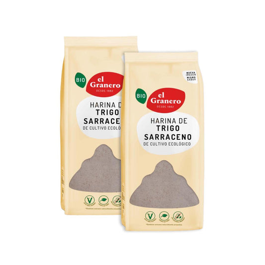 2er-Pack Bio-Buchweizenmehl El Granero 1 kg