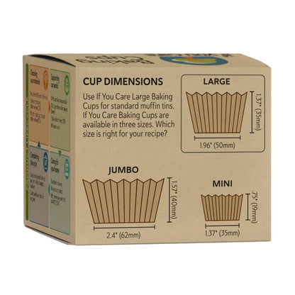 Moules à madeleines en papier moyens If you care 240 unités