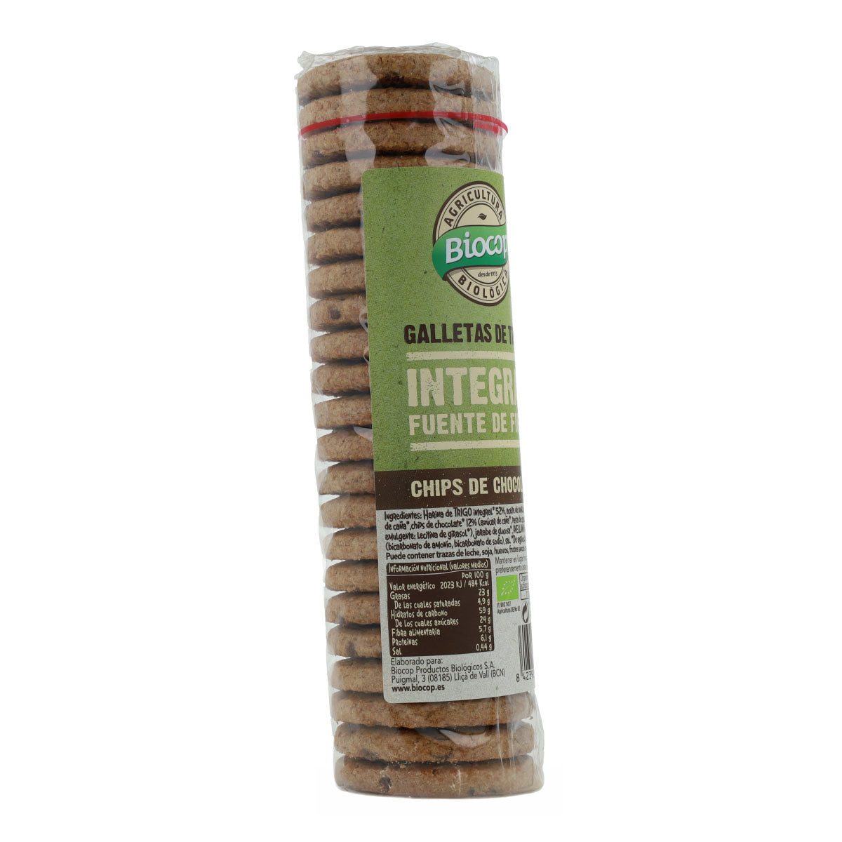 Pełnoziarniste ciastka z kawałkami czekolady Biocop 250 g