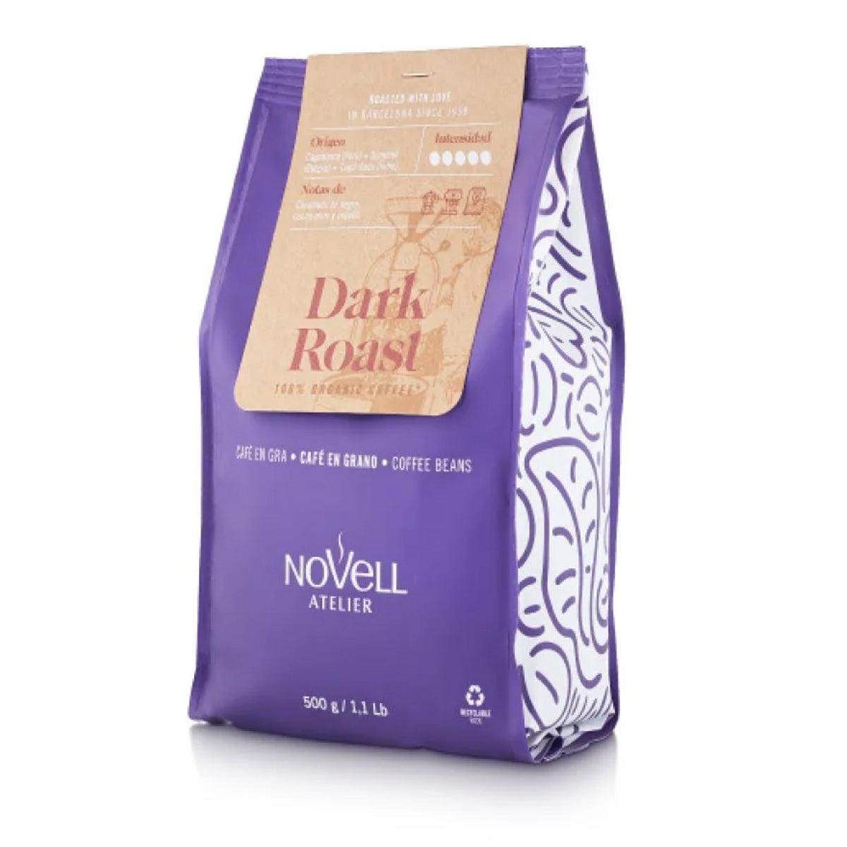 Atelier Dark Roast Novell coffee beans 500 g