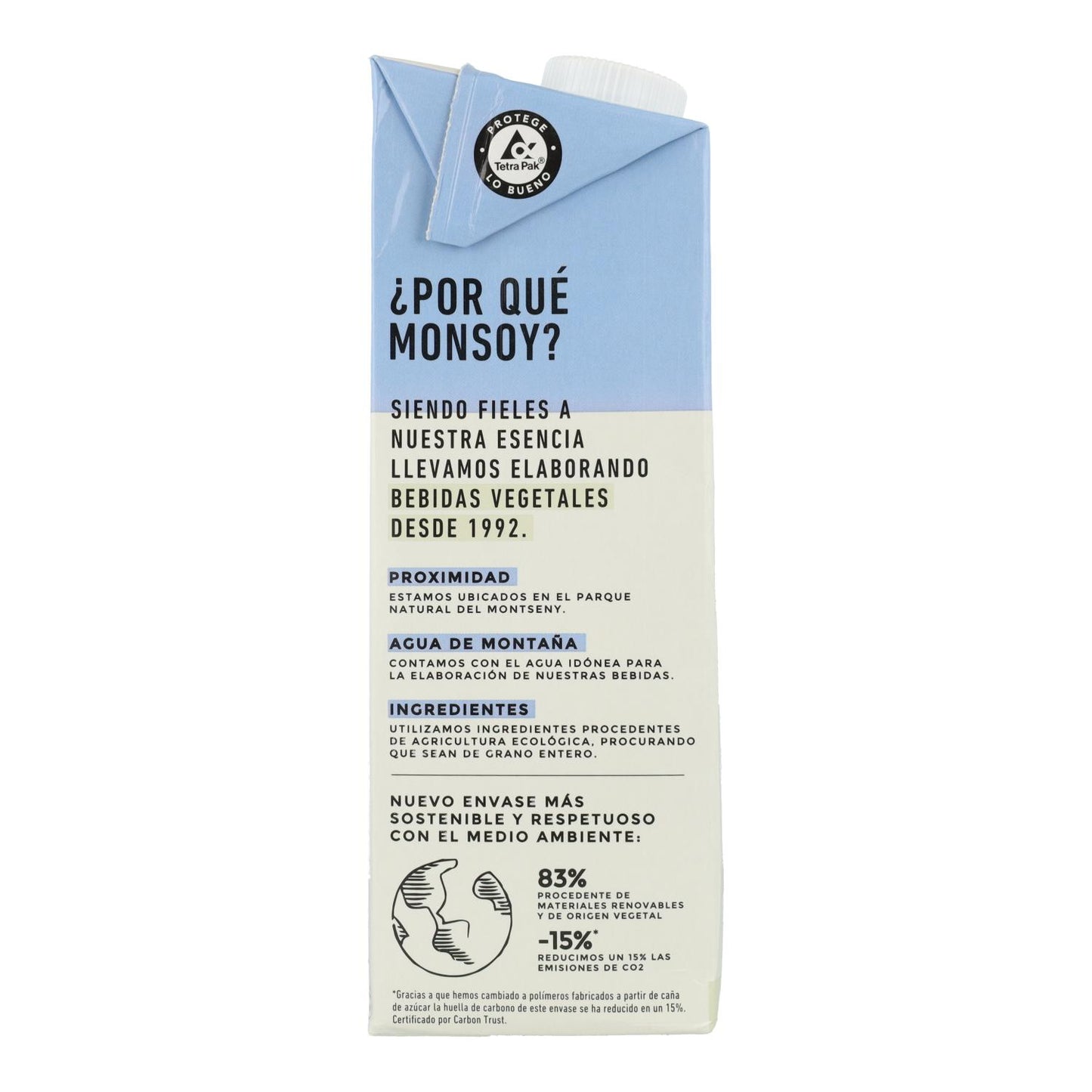 Pack of 6 Monsoy Sugar-Free Almond Milk 1 L