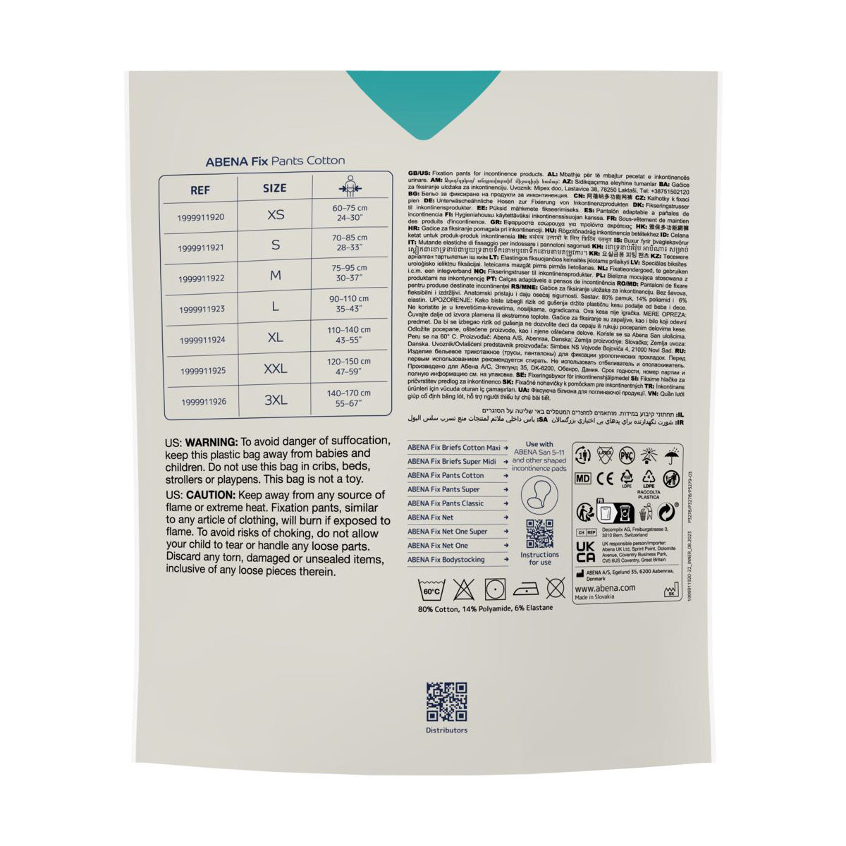 Fix Pants Cotton Inkontinenz Abena Größe XS 3 Stück