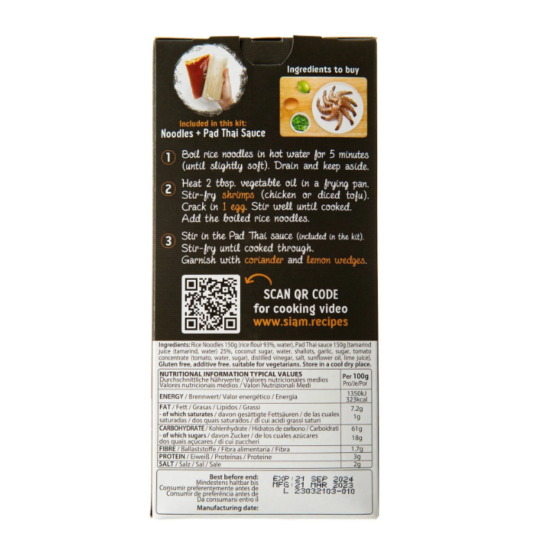 Pad Thai (Nudeln) Kochset Desiam 300 g