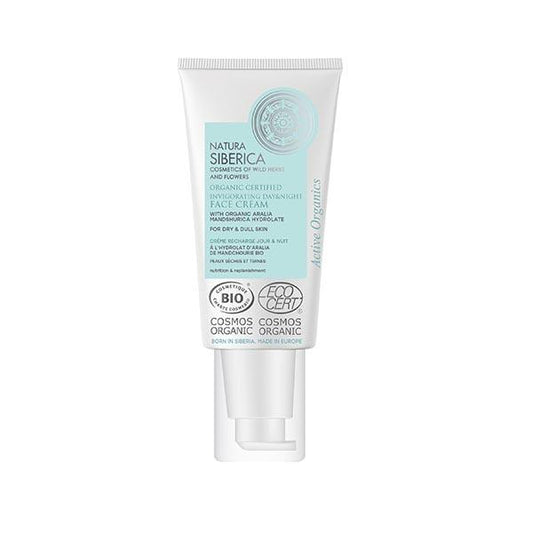 Natura Siberica Certified Organic Invigorating Day and Night Cream for Dry and Dull Skin 50 ml