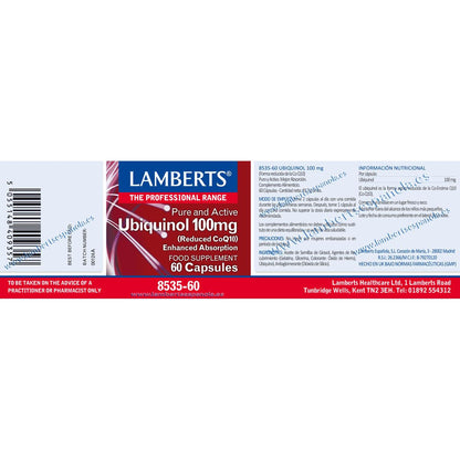 Zestaw 2x Ubiquinol 100 mg. Czysty i aktywny, Lamberts
