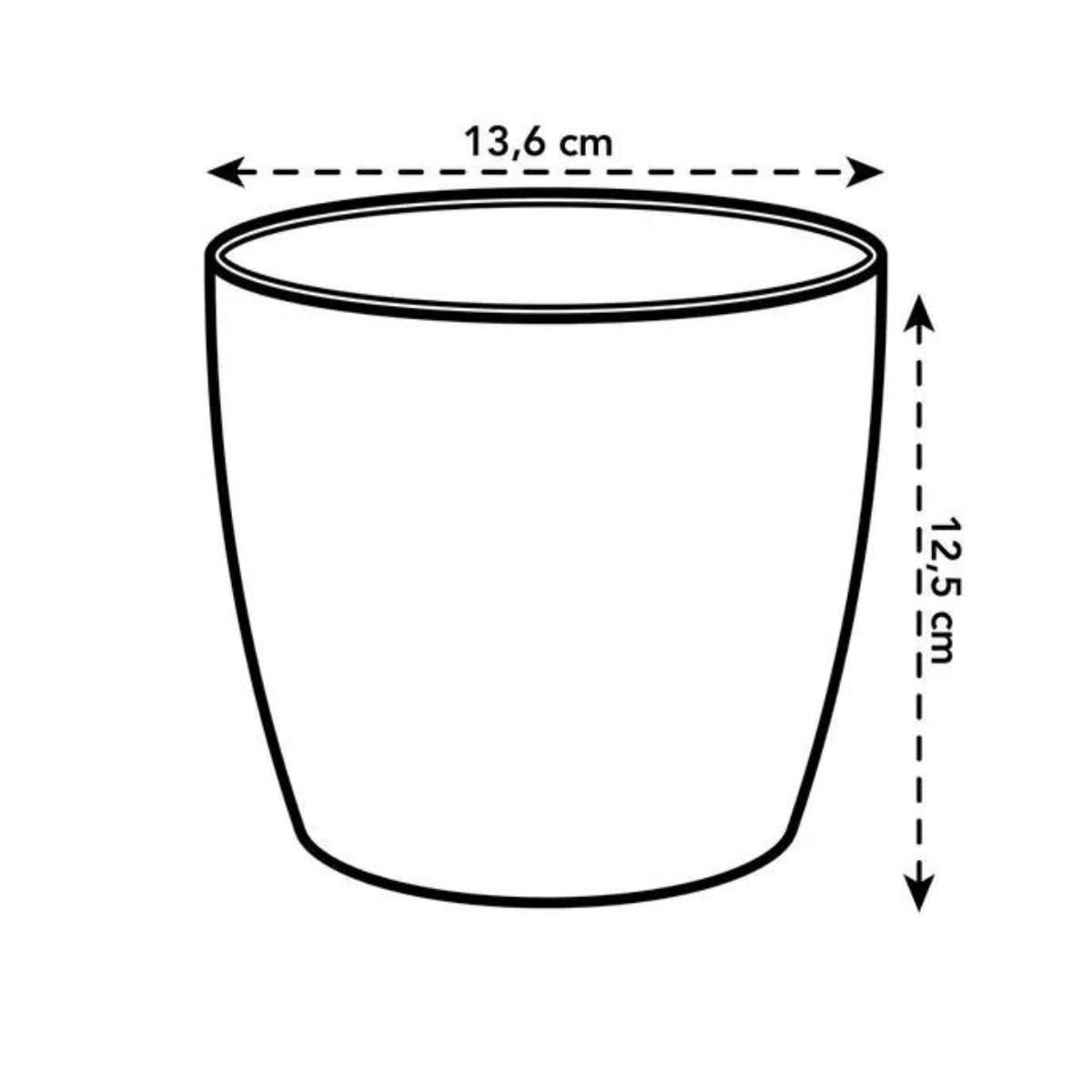 Pot de fleurs recyclé Coffee Collection Round Elho 18 cm