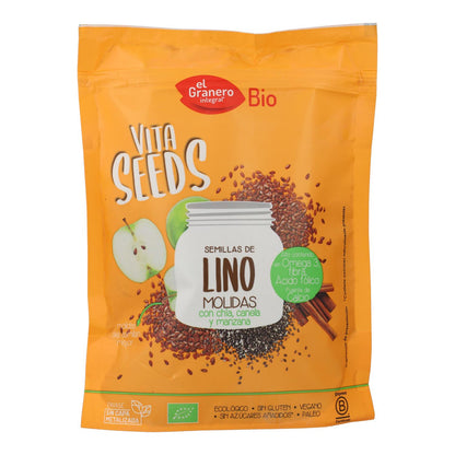 Semillas de Lino, Chía, Manzana y Canela Vitaseeds Bio El Granero, 200 g