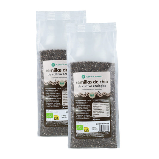 Opakowanie 2x ECO Planet Garden ECO nasiona chia 500 g