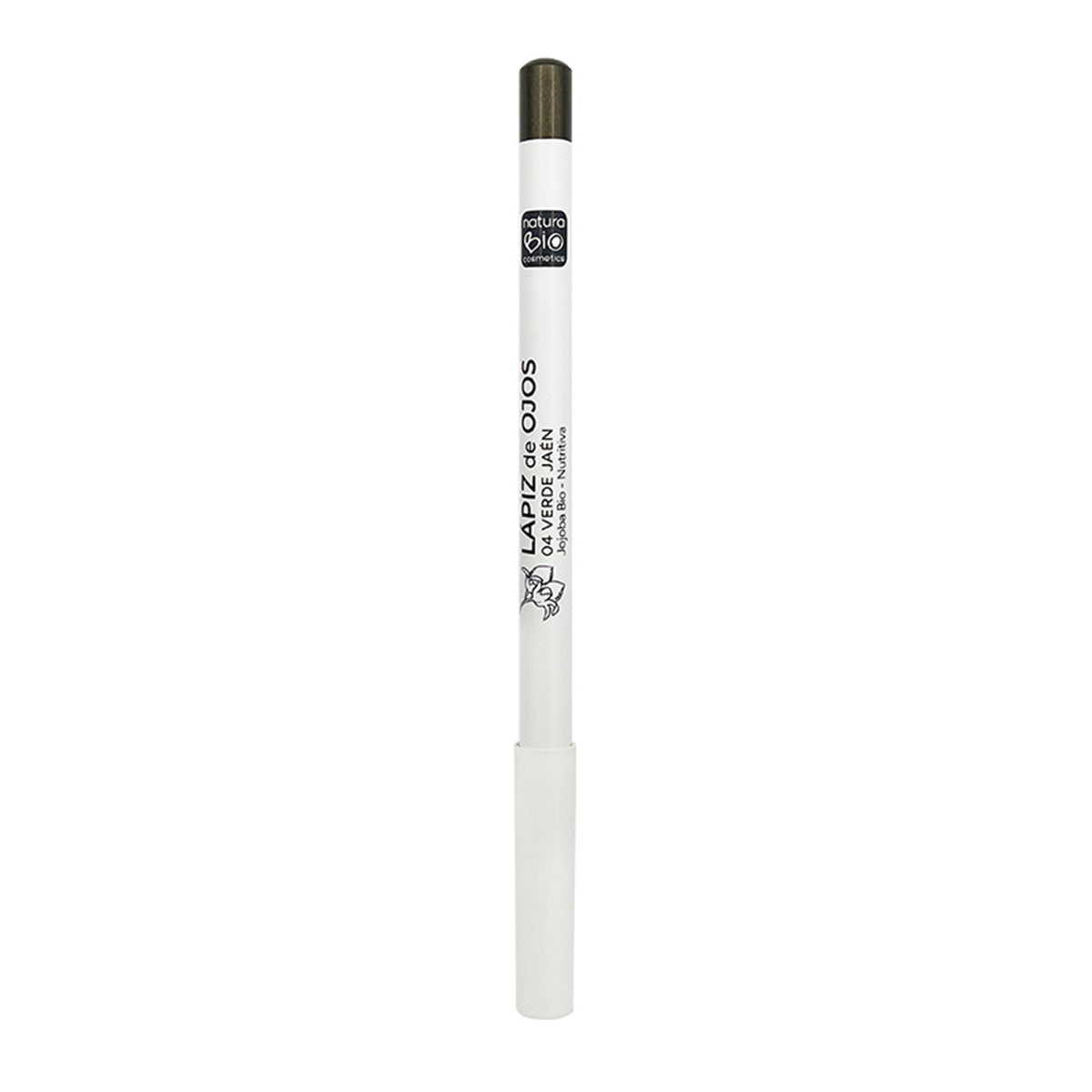 Crayon pour les yeux 04 Vert Jaen Naturabio à l'huile de jojoba BIO, NaturaBio Cosmetics, 4 g