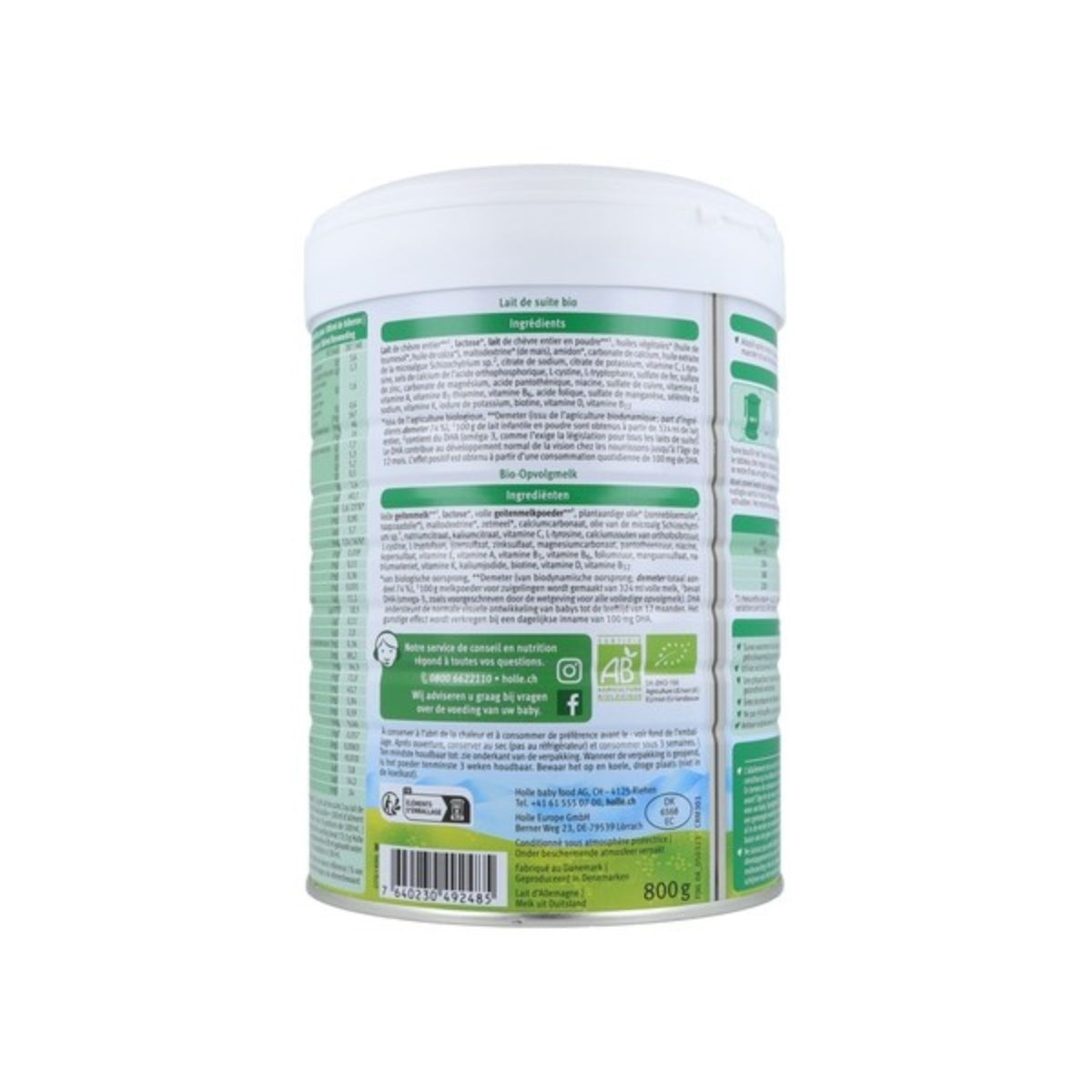 Ziegenmilch 2 (nach dem 6. Monat) DOSE, Holle, 800 g