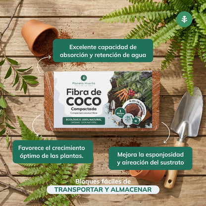 Substrat Fibre de Coco Planeta Huerto 9 Litres