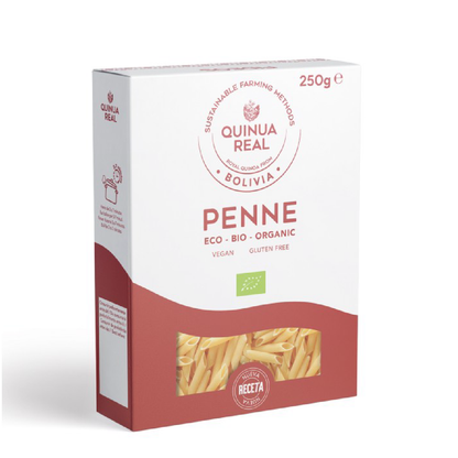 Makaron penne z komosą ryżową i ryżem ekologicznym bezglutenowym Quinua Real 250 g