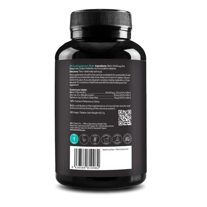Biotin, 12000 ug+ Selen + Zink Zenement 365 Tabletten