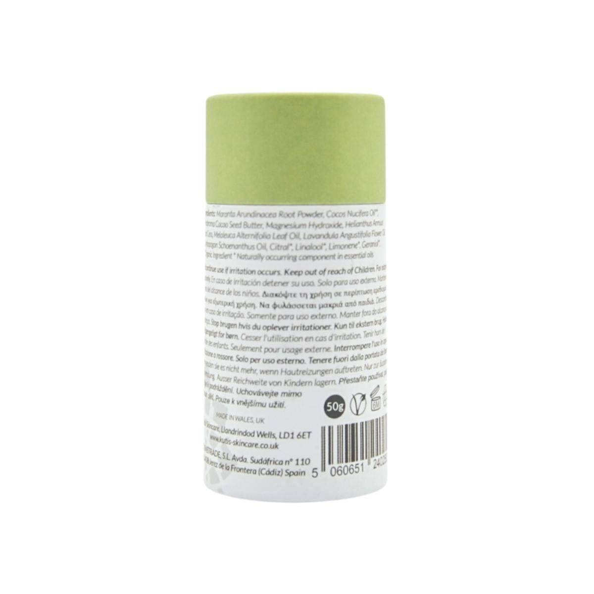 Veganes Deodorant ohne Bicarbonat mit Zitronengras und Teebaum 50 g