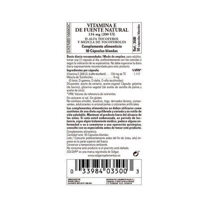 Vitamin E 200 IE 134 mg  50 kapslar