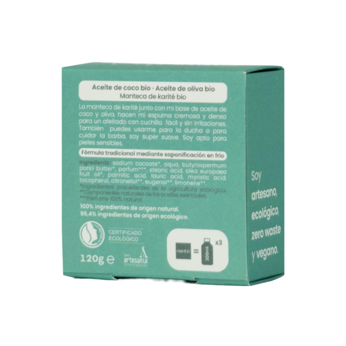 Öko-Seife zum Rasieren und für den Bart, 120 g Essabó