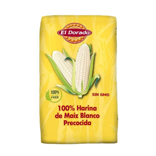 Förkokt mjöl av vit majs El Dorado 1 kg