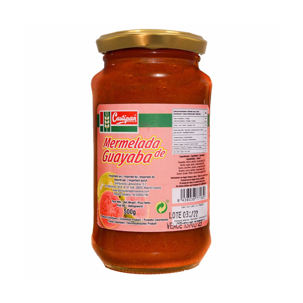 Guavenmarmelade Castipan 600 g