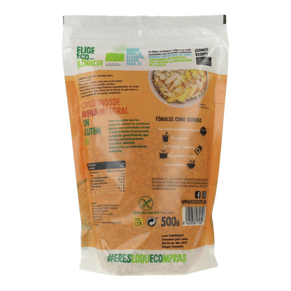 Flocons d'avoine complets sans gluten bio, 500 g Ecocesta
