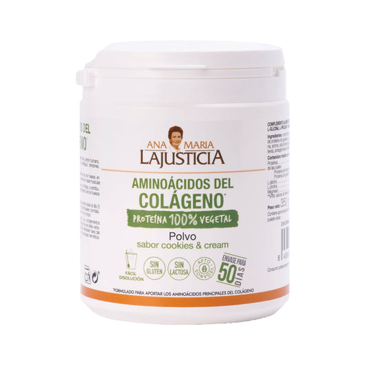 Aminoacidi di collagene gusto Cookies & Cream, Ana María La Justicia, 350 g in polvere