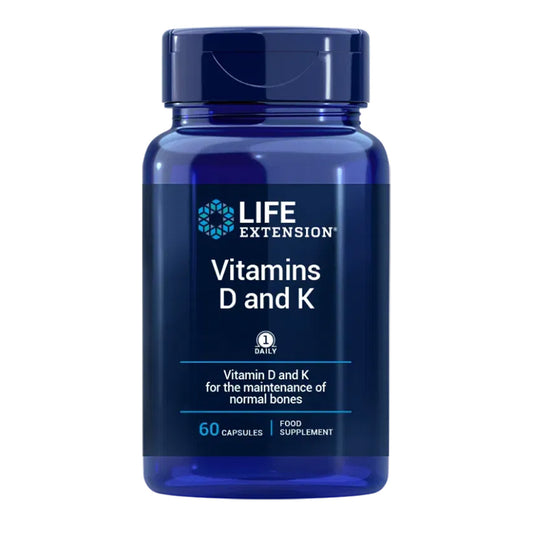 Vitamines D & K, Life Extension 60 gélules