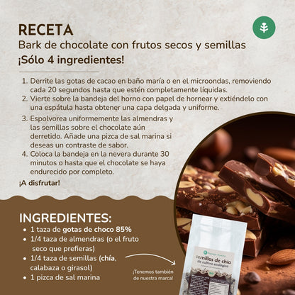 Gotas de Chocolate 85% cacao ECO Planeta Huerto 200 g