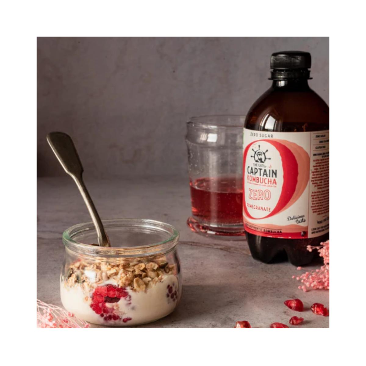 Kombucha Zero Granat BIO Captain Kombucha 400 ml