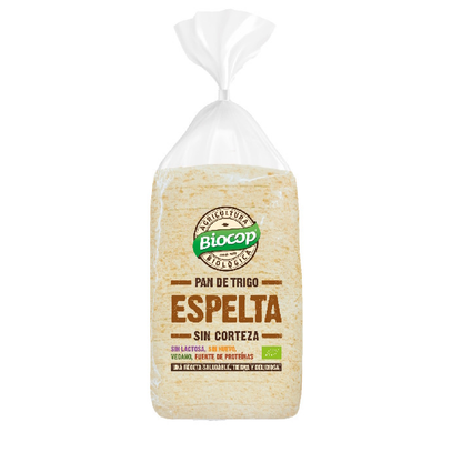 Pan de Molde Sin Corteza de Espelta Biocop 300 g