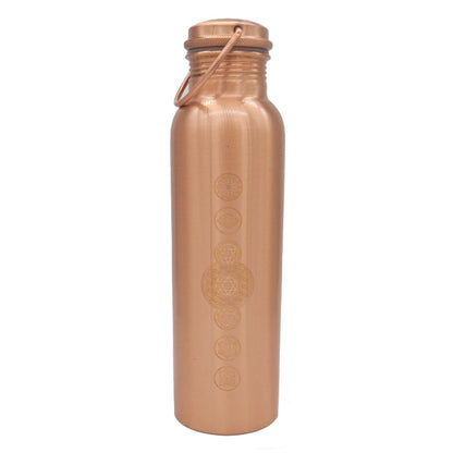 Bouteille en cuivre Chakras Indiaveda 900 ml
