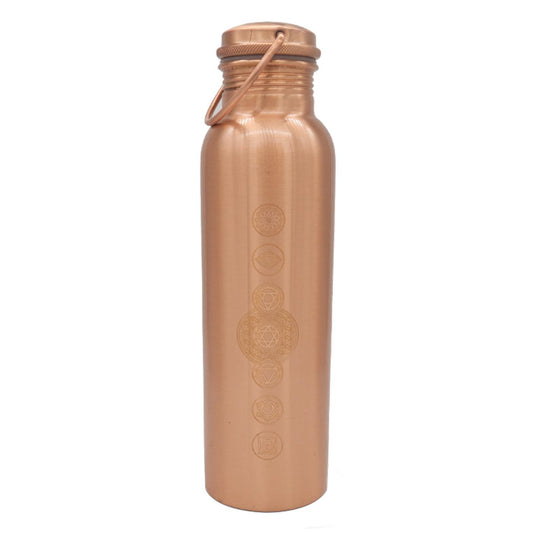 Indiaveda Chakras Copper Bottle 900 ml