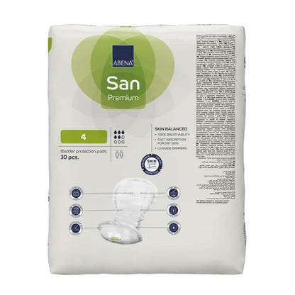 San Taille 4 avec ruban adhésif Premium Abena 30 unités
