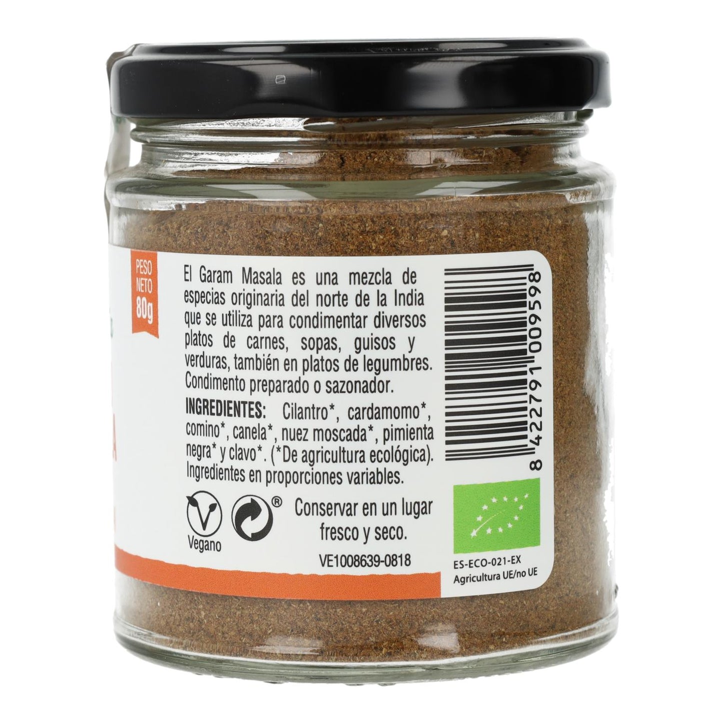 Garam Masala en poudre Bio Vegetalia 80 g
