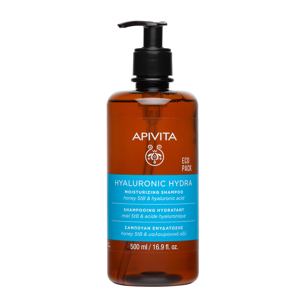 ECOPACK - Hyaluronic Hydra schampo, Apivita, 500 ml