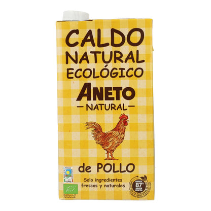 Confezione da 6 brodi di pollo biologici Aneto 1L