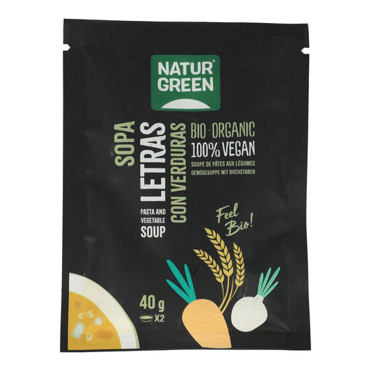 Naturgreen Soupe à l'alphabet de légumes bio, 40 g