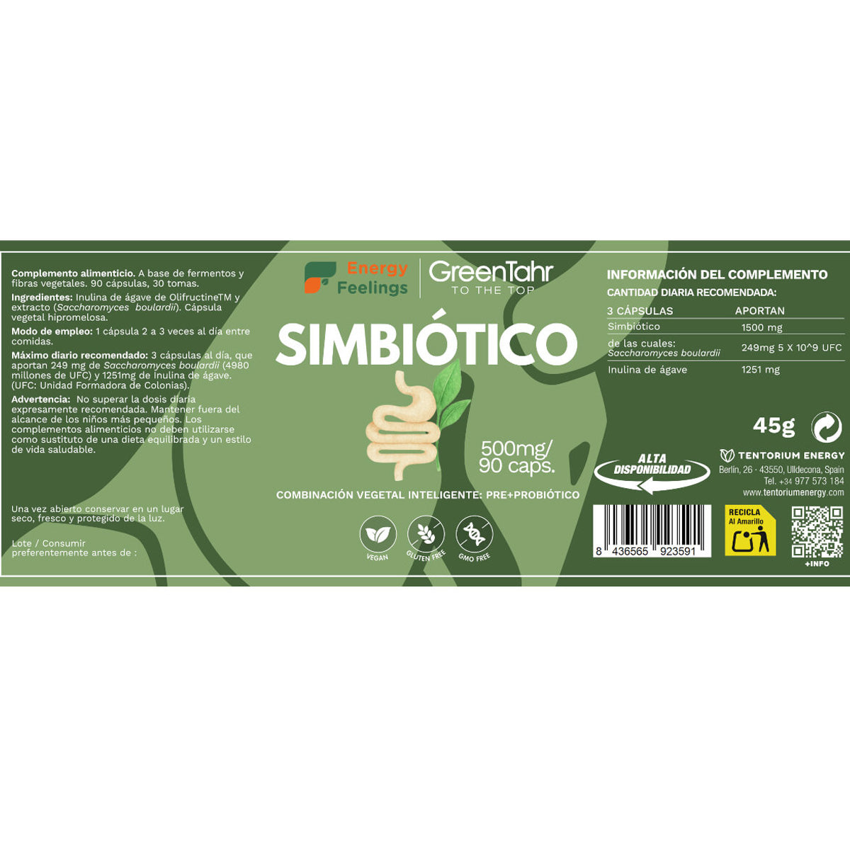 Simbiotico Energy Feelings 90 kapsułek