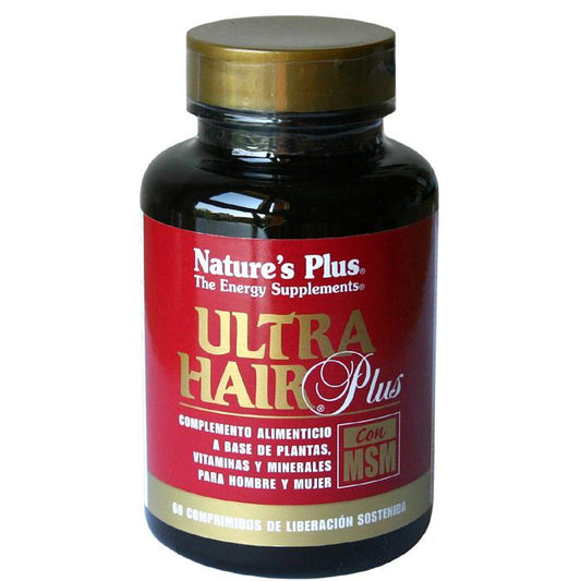 Ultra Hair Plus med MSM Nature's Plus, 60 tabletter
