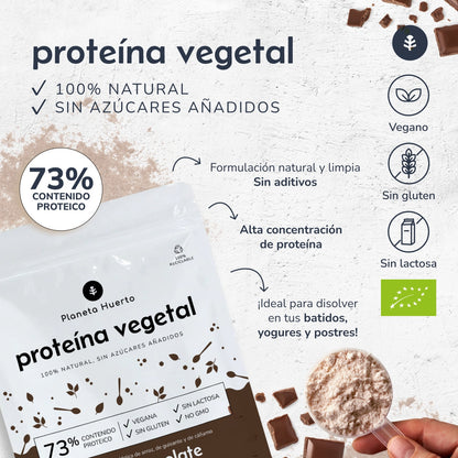 Protéines végétales ECO 73% chocolat Planeta Huerto 500 g