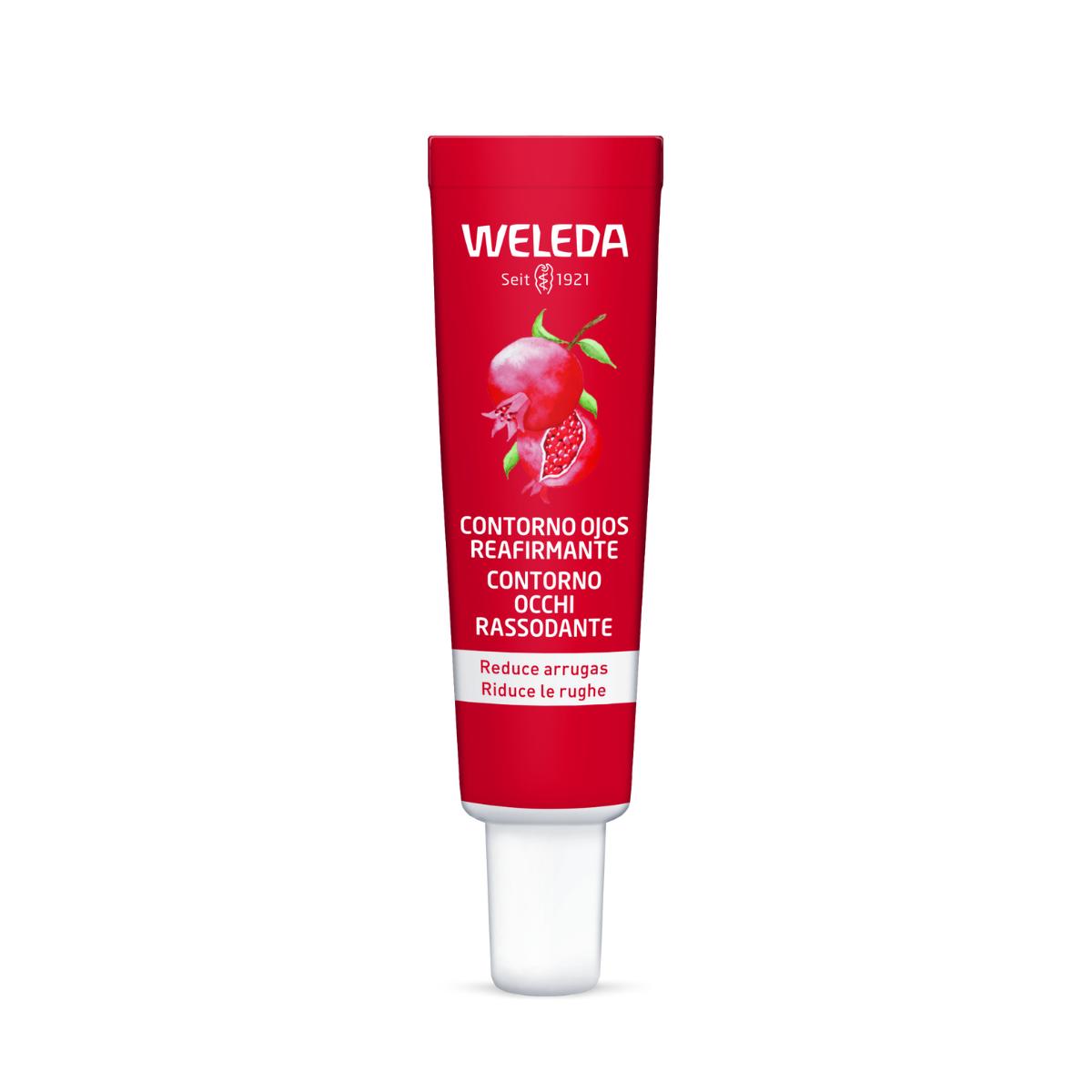 Straffende Augencreme mit Granatapfel und Maca-Peptiden von Weleda, 12 ml